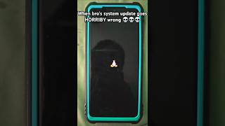 When bros system update goes horribly wrong 💀💀💀 linux error penguin android shorts [upl. by Bushore854]