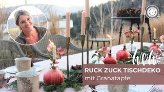 DIY  WEIHNACHTSTISCHDEKO GANZ EINFACH GANZ SCHNELL und einfach nur WWOOOOOWWW [upl. by Martino]