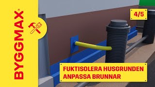 Fuktisolera husgrunden del 4 anpassa brunnar [upl. by Lletram858]