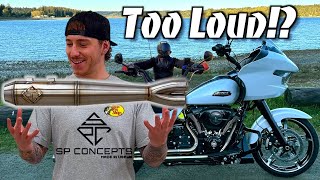 SP Concepts Turnpike 21 M8 Exhaust Install amp Ride Review 2024 Harley Davidson Road Glide [upl. by Ellord440]