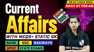 Current Affairs Today  09 October 2024  Current Affairs 2024  Daily Current Affairs  Krati Mam [upl. by Orecul]