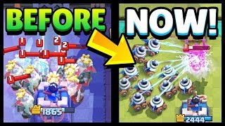 Balance Changes Jan 2018 BEFORE amp AFTER  Clash Royale [upl. by Lynnea]