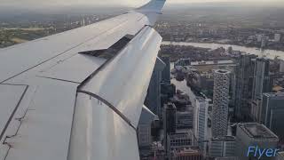 Goaround while landing at London City Airport in a KLM Embraer E190 [upl. by Allicirp]