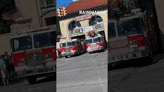 Anthracite Fire Co Ladder 2 amp Engine 2 Reversing into Quarters after the Mount Carmel Parade [upl. by Sedecram645]