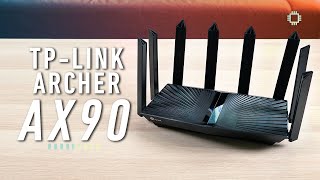 TPLINK Archer AX90 A beefy premium WiFi 6 router [upl. by Ariahs955]