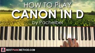 HOW TO PLAY  quotCANON IN Dquot by Pachelbel Piano Tutorial Lesson [upl. by Aggri]