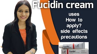 Fucidin cream Uses How to apply side effects precautions [upl. by Vasili231]