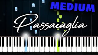 Passacaglia HandelHalvorsen  Piano Tutorial MEDIUM [upl. by Itsrejk]