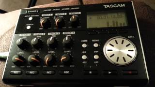 Tascam dp 004 test [upl. by Enelram]