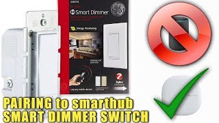 ZIGBEE Dimmer Switch Install  InWall Dimmer Switch  Smartthings Hub [upl. by Murvyn]