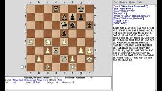 R J Fischer vs H Seidman 1956 [upl. by Elyagiba]