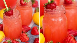 How To Make The BEST Strawberry Lemonade Recipe 🍓🍋 [upl. by Espy]