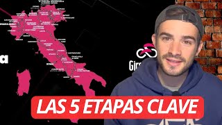 Las 5 ETAPAS MÁS DECISIVAS del GIRO DE ITALIA 2024 [upl. by Reggi]