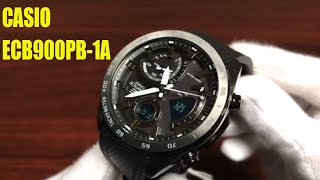 Unboxing Casio Edifice Solar Powered Bluetooth Smart Watch ECB900PB1A [upl. by Early]