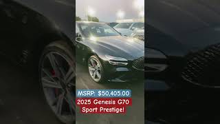 2025 Genesis G70 25T Sport Prestige AWD  Black [upl. by Aynatahs]