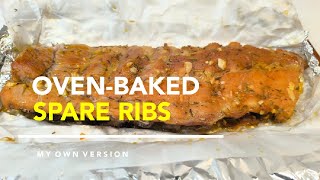 OvenBaked Ribs [upl. by Alpert759]