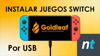 Instalar juegos Nintendo Switch por USB  Goldleaf y Goldtree  Archivos NSP 1020 o menores [upl. by Laszlo]