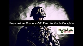 Preparazione Concorso VFI Esercito Guida Completa [upl. by Fabrice]