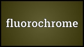 Fluorochrome Meaning [upl. by Anilet]