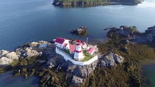 East Quoddy HeadHarbor Lighthouse on Campobello in New Brunswick Canada Remastered [upl. by Woodley573]