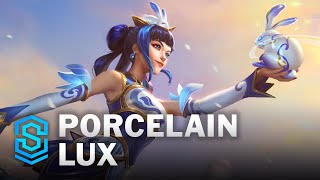 Porcelain Lux Skin Spotlight  League of Legends [upl. by Elacsap646]