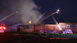 Philadelphia 5th Alarm Warehouse Fire  51818 [upl. by Marius]