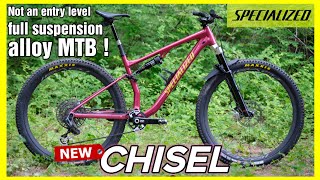 The new Specialized chisel FS  lightweight full suspension alloy crosscountry bike [upl. by Ymmij]