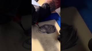 Tattooing Fake Skin tattoopractice fakeskin tattooartist beginner lantern tattooart artist [upl. by Slocum962]