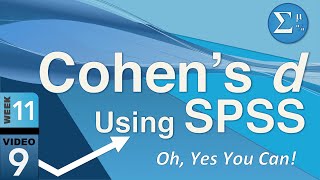 The Secret Trick to Calculate Cohen’s d in SPSS – It Can Be Done 119 [upl. by Htir]