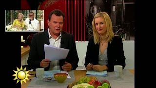 Så här såg det ut när Jenny och Steffo sände ihop allra första gången  Nyhetsmorgon TV4 [upl. by Marin]