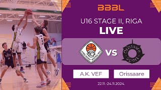 AKraukla VEF 2009 vs Orissaare 2009  BBBL Boys U16 [upl. by Barret294]