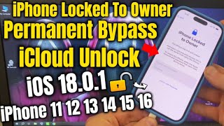 How To Bypass iCloud Unlock iPhone Locked To Owner iOS 18 [upl. by Sievert]