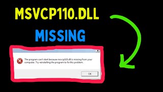 Fix MSVCP110 dll is missing from your computer English [upl. by Patrizio296]