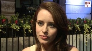 Claire Foy Interview  British Film Vampire Academy amp Cossbones [upl. by Audres]