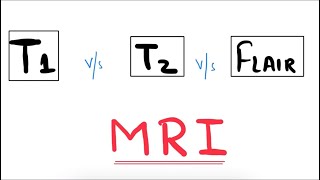 T1 MRI vs T2 MRI vs FLAIR MRI  MRI Brain Radiology mriscan [upl. by Tteragram942]