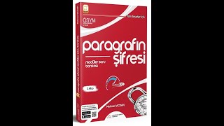 Paragrafın Şifresi ÖSYM nin Yaptığı Tüm Sınavlar için Paragrafın Şifresi Modüler Soru Banksaı [upl. by Latsirhc]