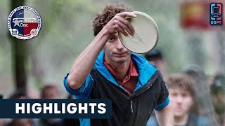 Round 1 Highlights MPO  2024 Texas State Disc Golf Championships [upl. by Atnomed]