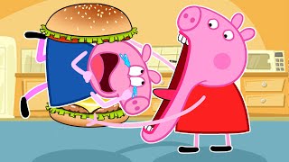 George VS Peppa Pig  Peppa Pig fat vs Peppa Pig skinny  PEPPA PIG Funny Carrtoon [upl. by Yuhas]