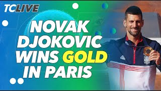 Novak Djokovic Defeats Carlos Alcaraz To Win Gold At The Paris Olympics  Tennis Channel Live [upl. by Nahtanohj102]