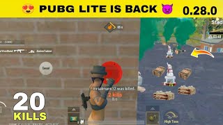 Pubg Lite Is Back 😍 Pubg Lite back in India  Pubg Lite New Update Today  Pubg Mobile Lite [upl. by Kliber]