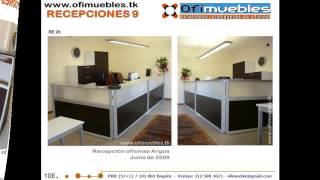 MUEBLES DE RECEPCION PARA OFICINA  PBX 8057097 Bogota [upl. by Valerian]