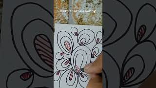 Zentangle Pattern shortsfeed Doodling creative zentangleart art [upl. by Ikcaj]