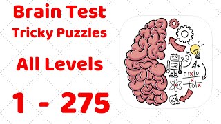 Brain Test Tricky Puzzles All Levels 1275 Walkthrough Solution With explanation [upl. by Kenti]