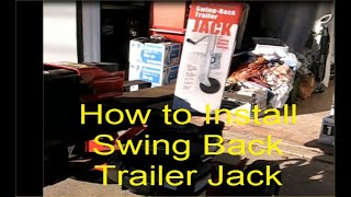 How to Install Swing Back Trailor Jack on Log Splitter [upl. by Yelsnya]