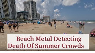 Beach Metal Detecting 2023 How To Hunt For Fall Treasure Taking Risks [upl. by Aelanej38]