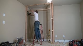 How to Build a Closet Frame  Bedroom Closet Part 1 Строим кладовку [upl. by Aime]