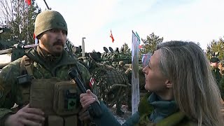 NATO Training at Camp Adazi  CTV News in Latvia [upl. by Halac]