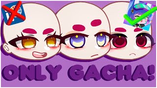 ✨  How to make aesthetic custom eyes in Gacha II NO EDITING PROGRAM [upl. by Esya]