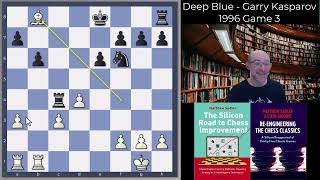 Deep Blue rediscovered 1996 Match against Garry Kasparov  a cagey Game 3 [upl. by Rhodia]