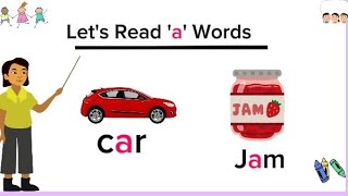 Lets read Three letter words  CVC wordsPreschool and toddlers learning videos [upl. by Decima594]